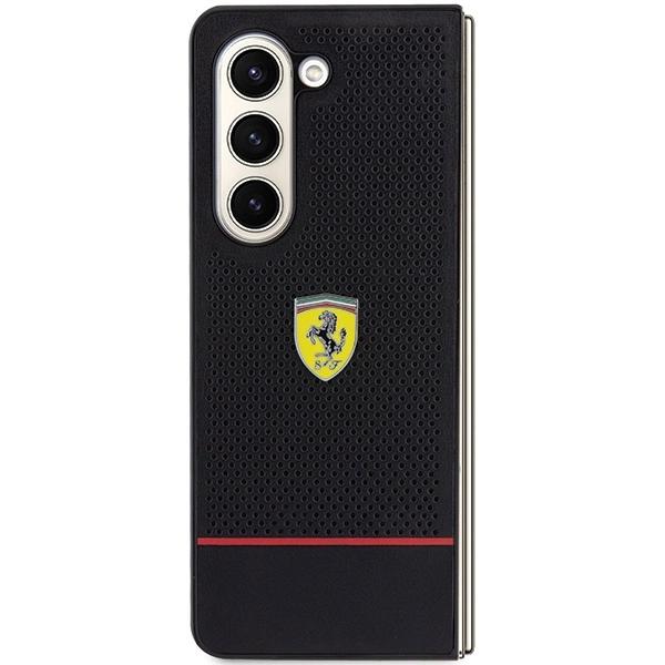 Ferrari Perforated Line Case For Samsung Galaxy Z Fold 5 - Black