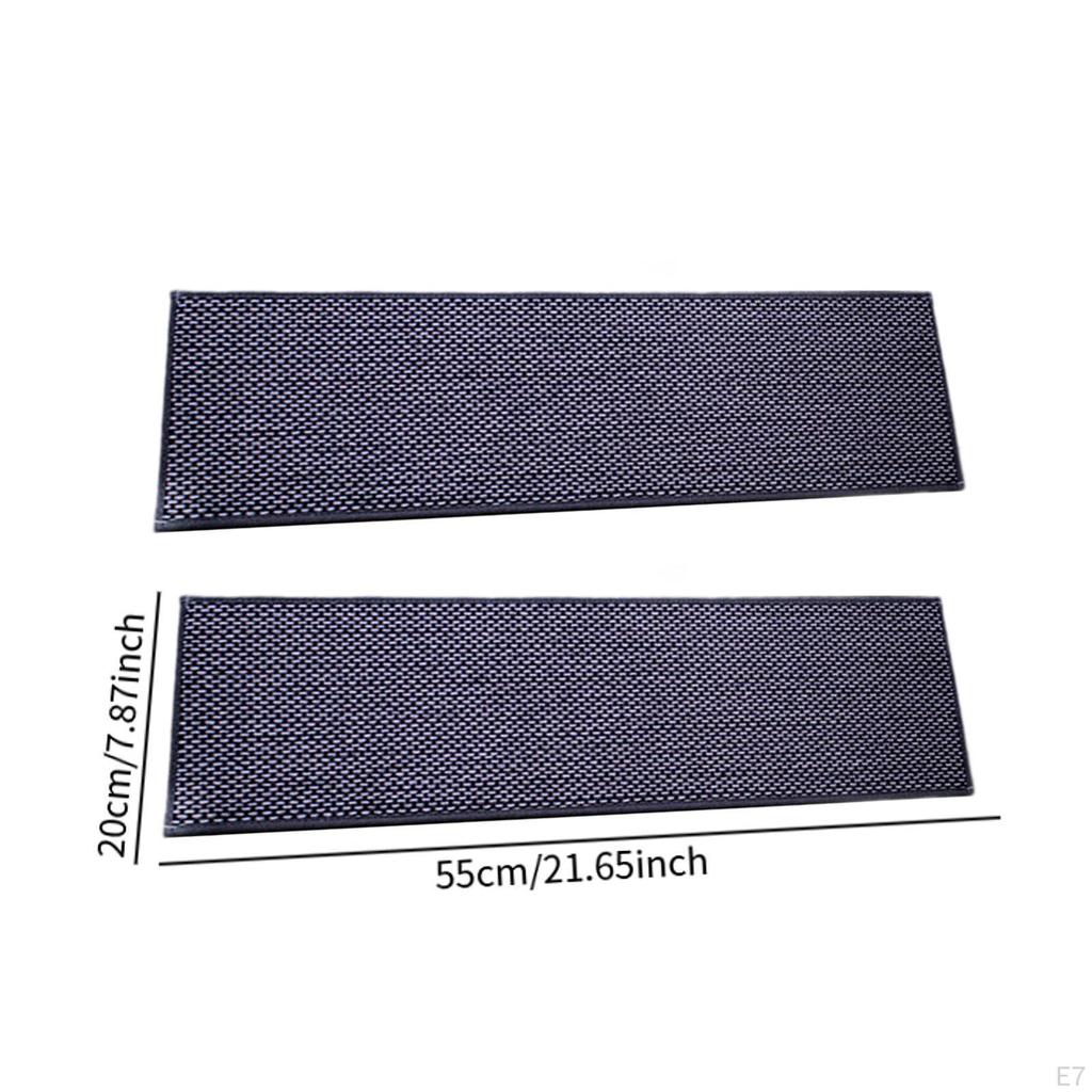 2 Pack Stair Treads for Wooden Steps 21.65x7.87inch Reusable Non Slip Runners Kids And Pets