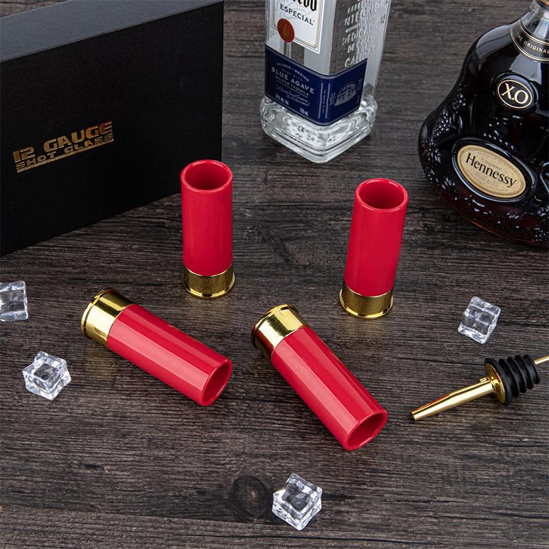 4 шт./набор стопок креативные высококачественные пластиковые стопки в форме пули для дробовика стаканы для воды бокалы для вина вечеринка посуда для напитков подарок другу