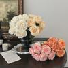 6 Pcs/Bunch DIY Fake Roses Simulation Flower  Home Dining Table Desktop Decoration Photography Prop