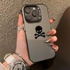 Black Skull Laser Silver Phone Case for  Poco F6 F5 X5 M6 X6 Pro 5G Mi 14 13 12 12T 13T Pro 11 Lite 5G NE 14T Hard Cover