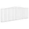 VidaXL Arched Gabion Basket Gabion Cage Gabion Wall Stone Basket Gabion for Stone Garden Patio Exterior 153407