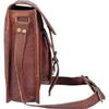 Brown Satchel Goat Leather Handmade Vintage Messenger Genuine Cross-body Bag