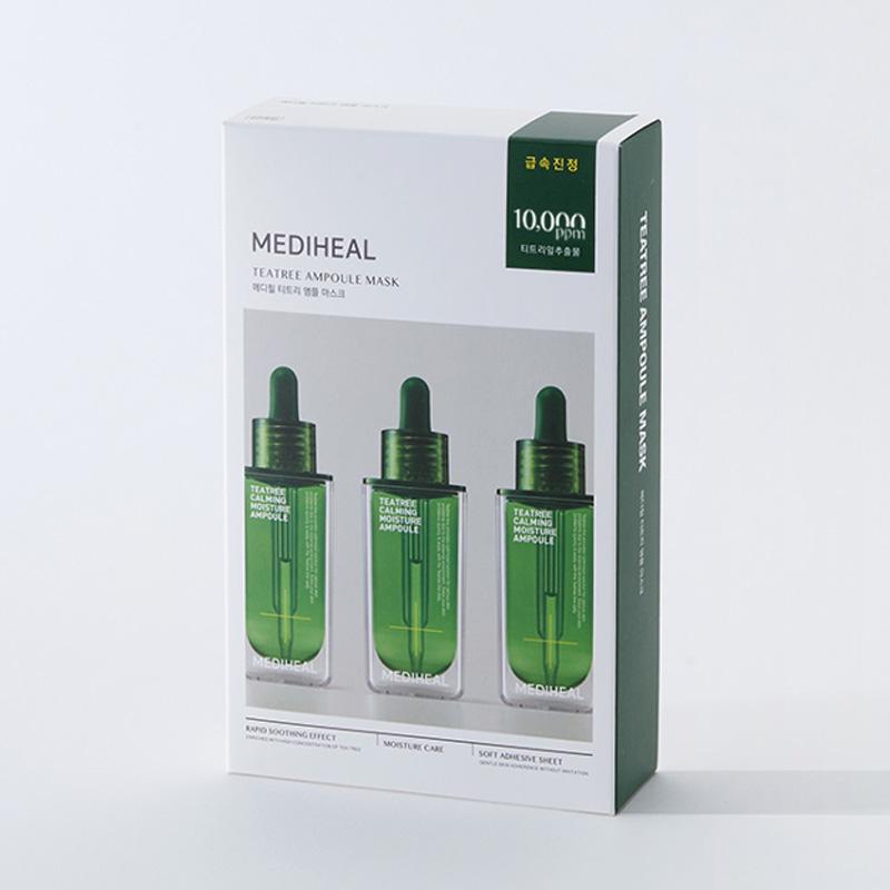 Mediheal Листы масок для лица с ампулами: Витамин Дерма/ Чайное дерево/ Мадекассосид Дерма 25 мл (3 варианта)