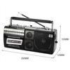 28 Вт мощность ретро магнитофон кассетный плеер громкий голосовой динамик AM FM SW 4 диапазона радио USB SD Mp3-плеер