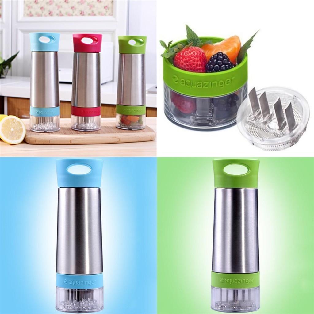Бутылка-инфузер Aqua Zinger для воды с ароматизатором. Универсальная бутылка для освежающих напитков со свежими ингредиентами.
