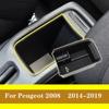 Для Peugeot 2008 3008 GT 4008 5008 308 408 автомобильный черный интерьер консоли подлокотник ящик для хранения перчаток лоток-контейнер