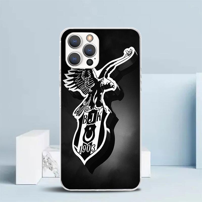 B-Besiktas B-BJK Мягкий Чехол для iPhone 16 17 Air 15 14 Pro Max 16E Чехол для Телефона 13 Mini 12 11 7 SE 8 Чехлы с Рисунком Fit 16 17