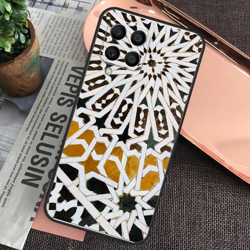 Марокканский чехол-плитка для Samsung Galaxy M20 M15 M55 M31s M51 M21 M11 M13 M33 M53 M52 M32 M12 M14 M34 M54