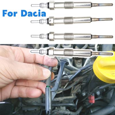 4 шт. для Dacia Duster HS 2010-2017 HM Logan 4.4V Дизельный нагреватель Никелированное покрытие Свеча накаливания Аксессуары Запчасти 110654876R 110655687R