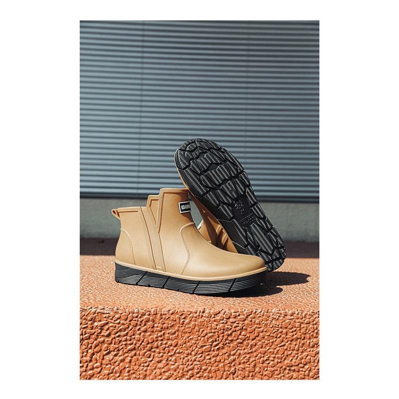 Мужская уличная мода Низкие Нескользящие Водонепроницаемые Ботинки Резиновые сапоги