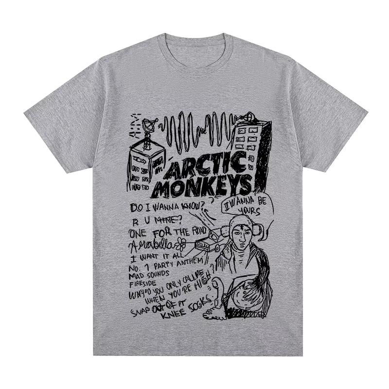 Men's & Women's New Fashion Casual T‑Shirt with Arctic Monkeys Vintage Rock Band Album Graphic Print T-shirt