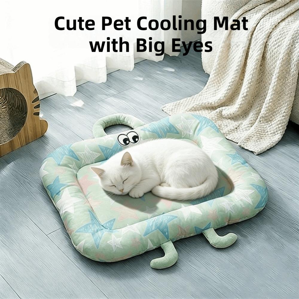 Cartoon Summer Dog Bed Nonslip Pet Cooling Nest Cute Ice Silk Cushion  Pet Sleeping