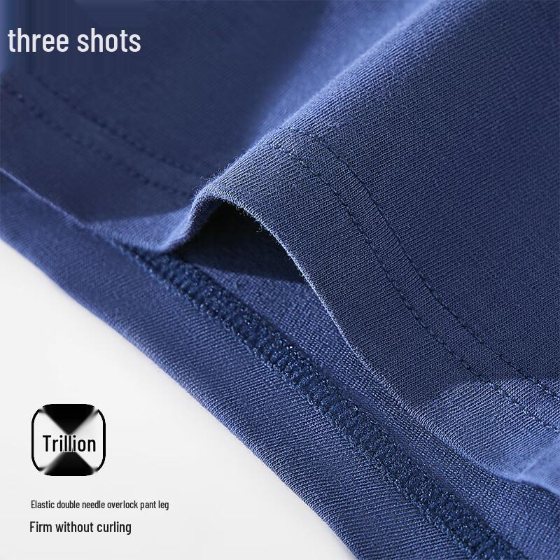 Threegun Men's 7A Antibacterial Cotton Blend Boxer Briefs Multi-Pack