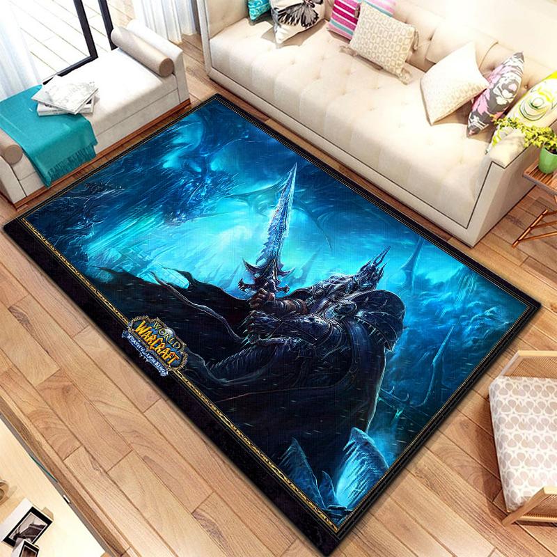 Игровой ковер World of Warcraft для гостиной, коврики для кемпинга, странные вещи, коврик для пикника, противоскользящий коврик для киберспорта, коврик для йоги, подарок для фанатов