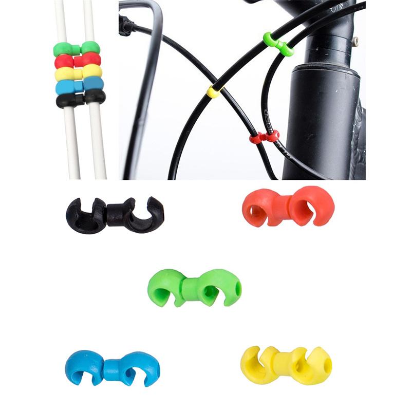 10PCS Bicycle MTB Brake Cable Clips S Shaped Bicycle Brake Lines Hose Hook Clips Holder Guide Hose Buckle Clip For Cycling Tool