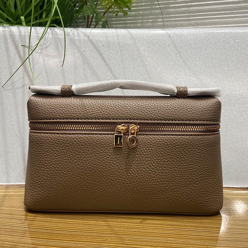 Итальянская L19 Кожа коровы с зернистой личи фактурой Сумка кроссбоди для ланча и Сумка