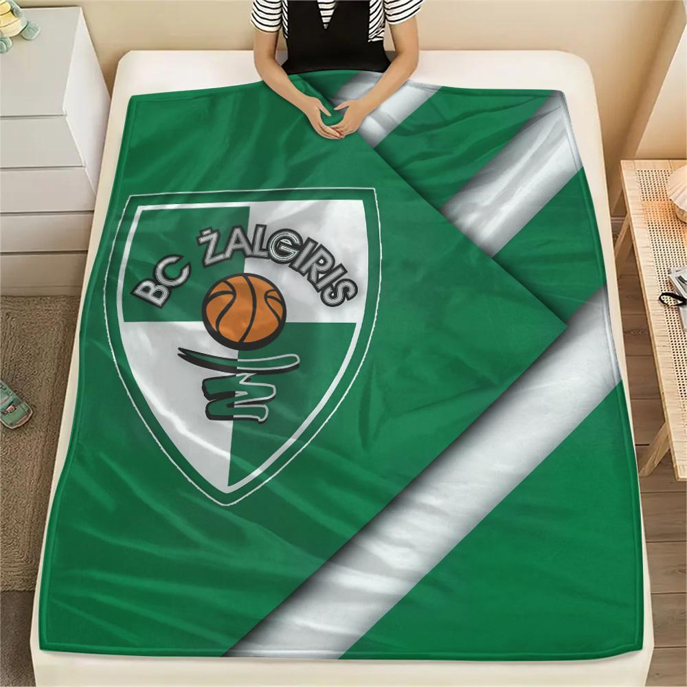 BC Žalgiris Print Flannel Blanket, High quality Comfortable for All Seasons, Home Decor, Warmth and Comfort
