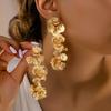 Женские серьги, Металлические серьги с 3 цветами, Милые и модные, Средней длины, Подходят для повседневной носки и для отпуска
