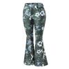 Женские джинсовые брюки с высокой талией, цветочным принтом, расклешенные джинсы с карманами, поясом, легкими дышащими джинсами