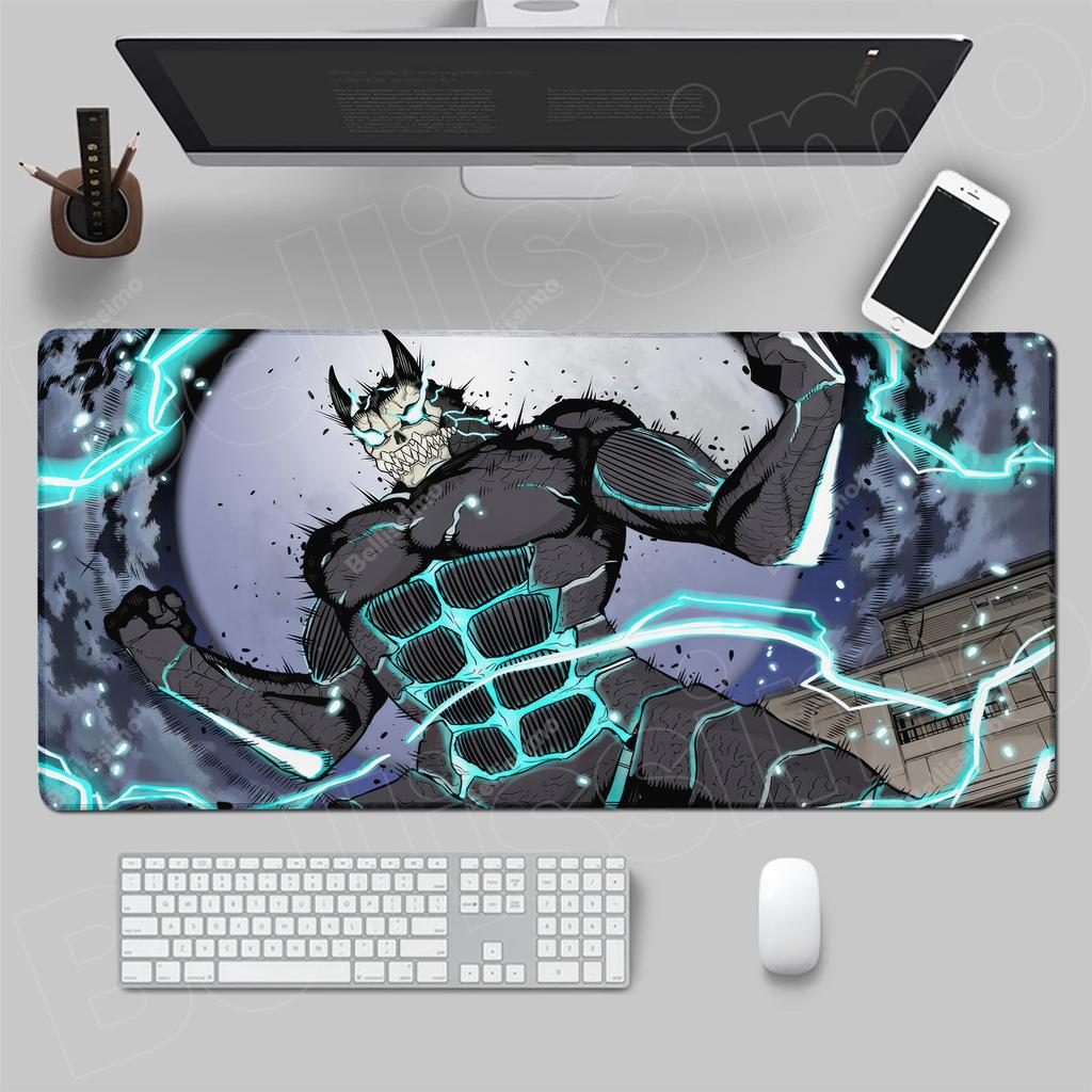XXL 40X90CM Anime Mousepad Large Gaming K-Kaiju No. 8 Mouse Pad LockEdge Rubber accessories Computer Keyboard Table Desk Mat rug