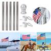 Flag Pole Tangle-Free Metal Weather-resistant Outdoor Flagpole Easy Assembly Segmented Flag Poles