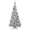 Artificial Foldable Christmas Tree White 180 cm PE and PVC