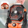 USB Rechargeable Camping Fan Portable Air Circulators Wireless Fans 270 ° Head Rotation Tent Fan with Hook
