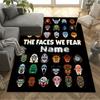 Faces Fear Customizable Name Floor Rug Office Rug Design for Study room Balcony Dormitory Living Rooms Antislip Carpet Anime Office Decor