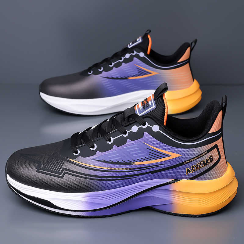 Fashion Round Nose Rubber Sole Men's Sport Running Sneakers Mules Tenis 46 Men's Large Size Shoes Interesting Special Special