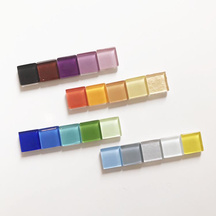 Стильные магниты на холодильник из стеклянной мозаики для фотографий - Креативный набор наклеек разных размеров