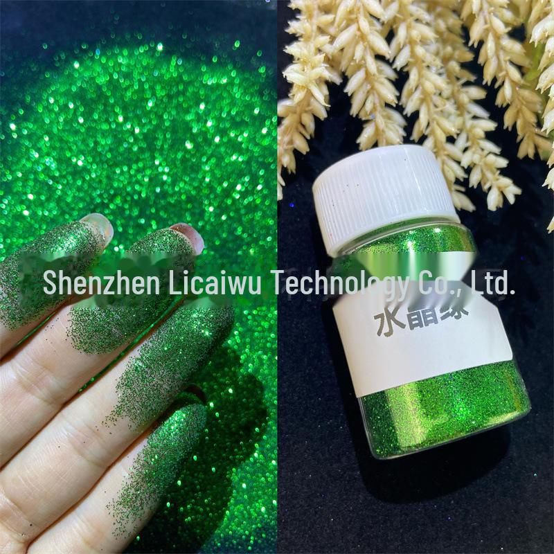 Блестящая пудра для ногтей 0,2 мм для самостоятельного нейл-арта с быстросохнущим клеем Crystal, маслом Quicksand и наполнителем Mahjong