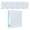 Eco Cheongwoon NEW White D-Ring Binder 3-hole A4 9cm, White, 6 Pcs.