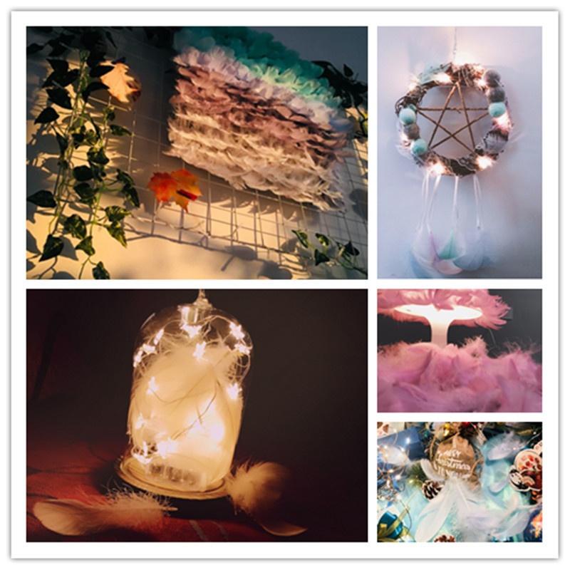 Цвет мечты Diy букет венок украшения крылья ангела перья 100 шт. креативные ювелирные материалы гусиное перо