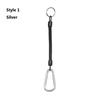 Camping Camping Carabiner Portable Fishing Lanyards Spring Elastic Rope Anti-lost Phone Keychain