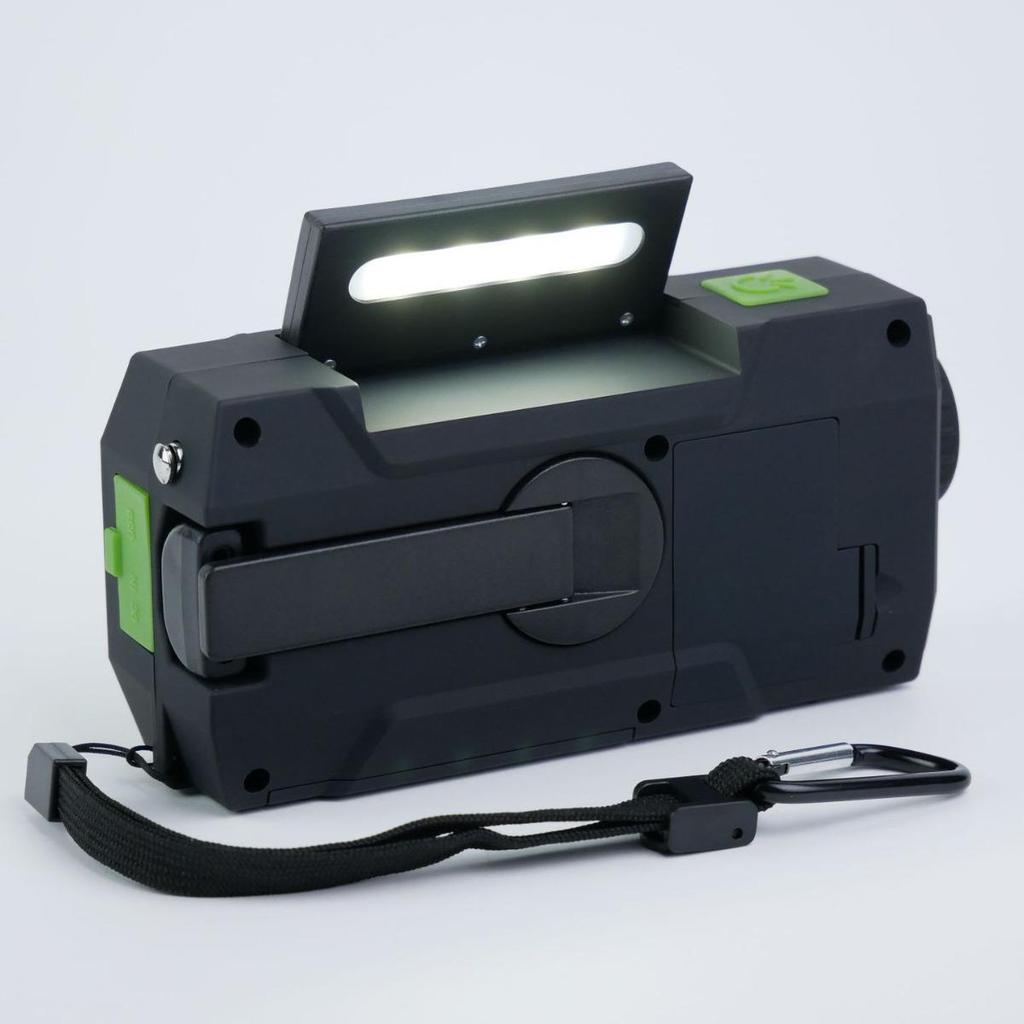Solar Hand-Cranked Multi-Function Emergency Radio for Outdoor Use