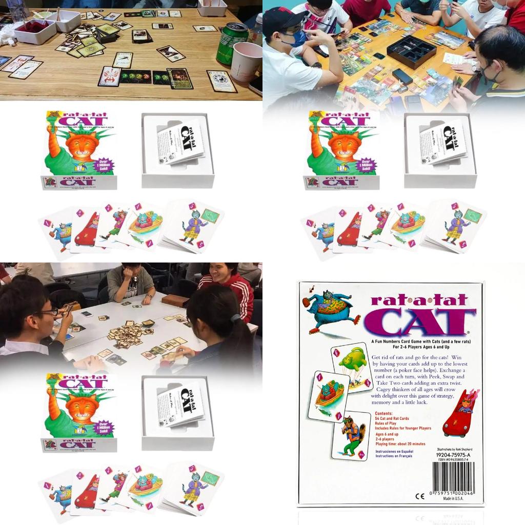 Карточная игра "Кот-стук-стук" для семейного веселья, игровые реквизиты, игрушка