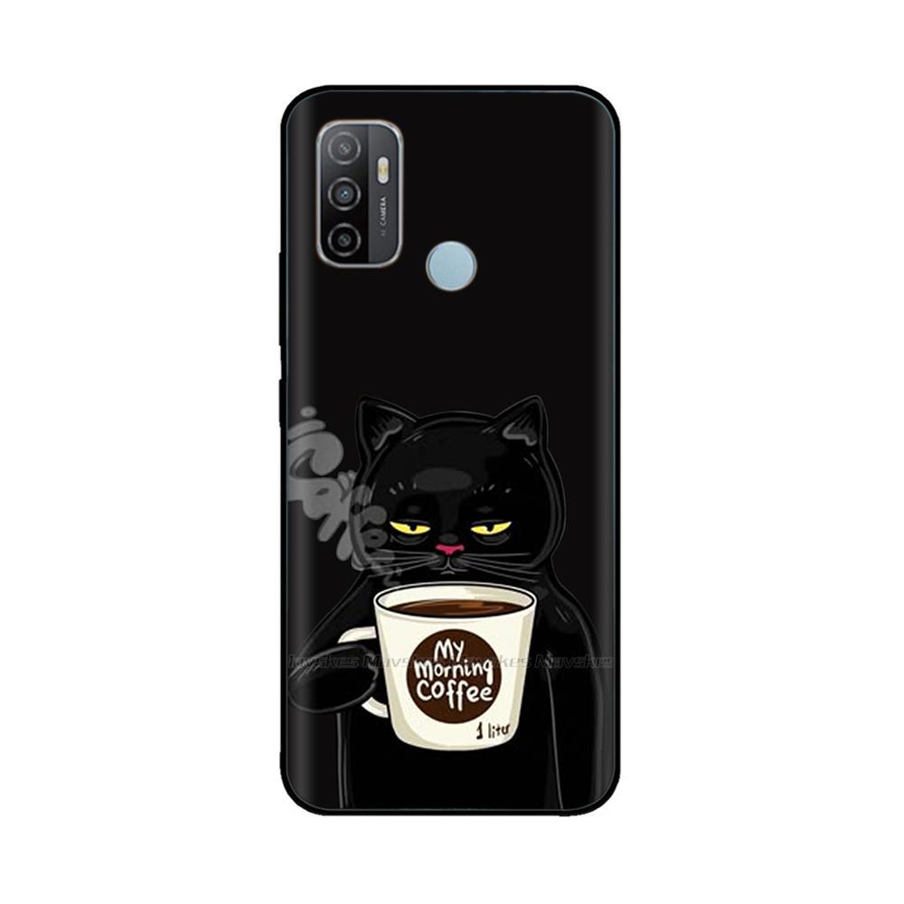 Чехол для телефона Oppo A53 A53s 4G, задняя крышка с пандой для Oppo A11s OppoA33 2020 OppoA53 A53s 4G, мягкий жидкий силикон, бампер Funda