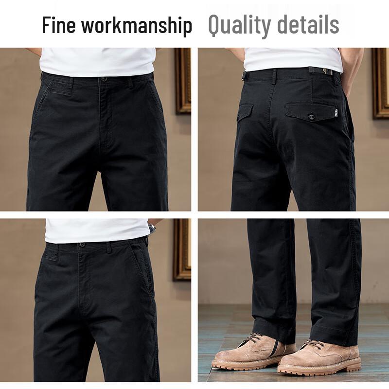 Jeep Men's Straight-Leg Casual Business Trousers