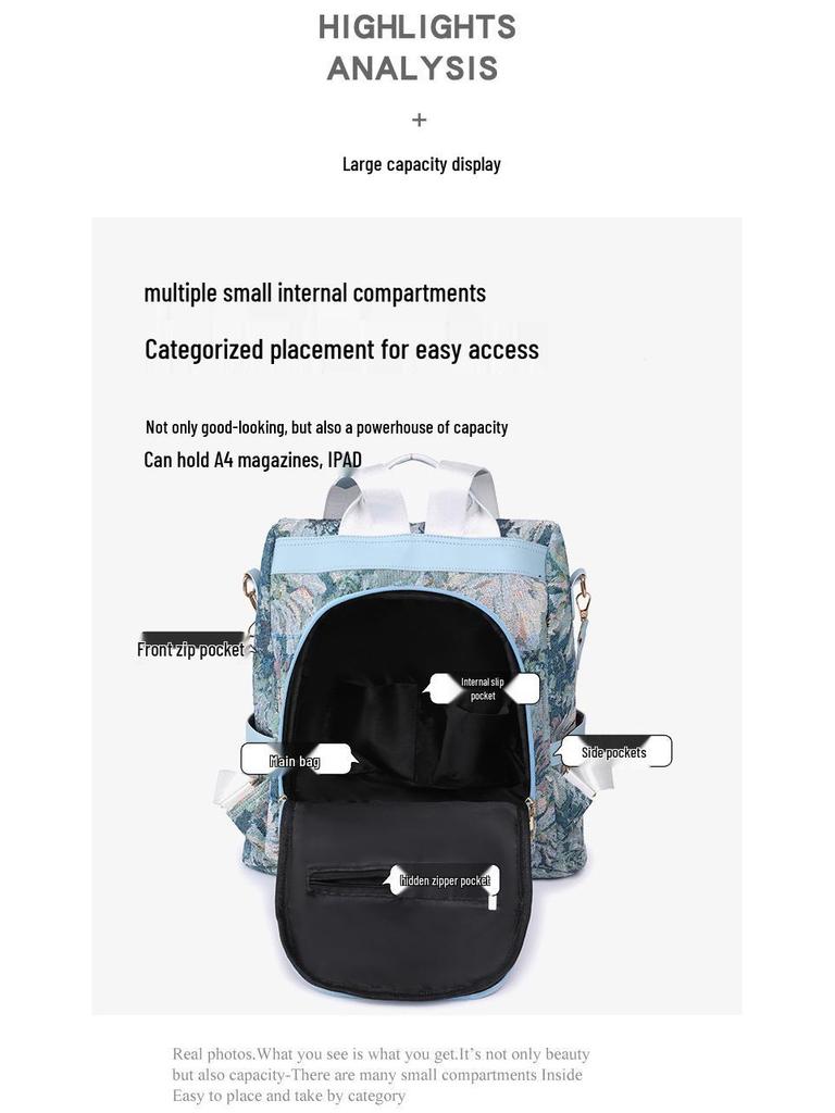 Женский ретро многофункциональный рюкзак 2023: Трендовый, Вместительный, Простой дизайн