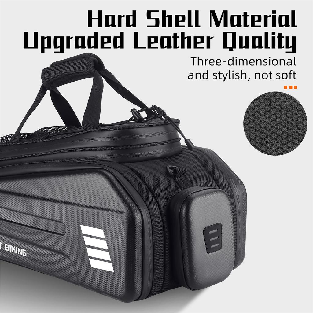 Сумка на заднее сиденье для электронного велосипеда, сумка для аккумуляторной батареи для электрического велосипеда, расширяемая сумка для велосипедной стойки большой емкости, сумка для сидений