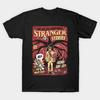 Мужская черная футболка с принтом Stranger Stories Печать на бумаге для трансфера без вырезания Хлопковая футболка