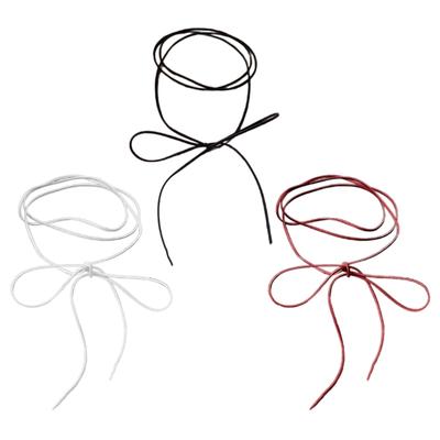 Элегантное длинное ожерелье-чокер, стильная цепочка на шею с подвеской в виде банта, аксессуар для модных женщин