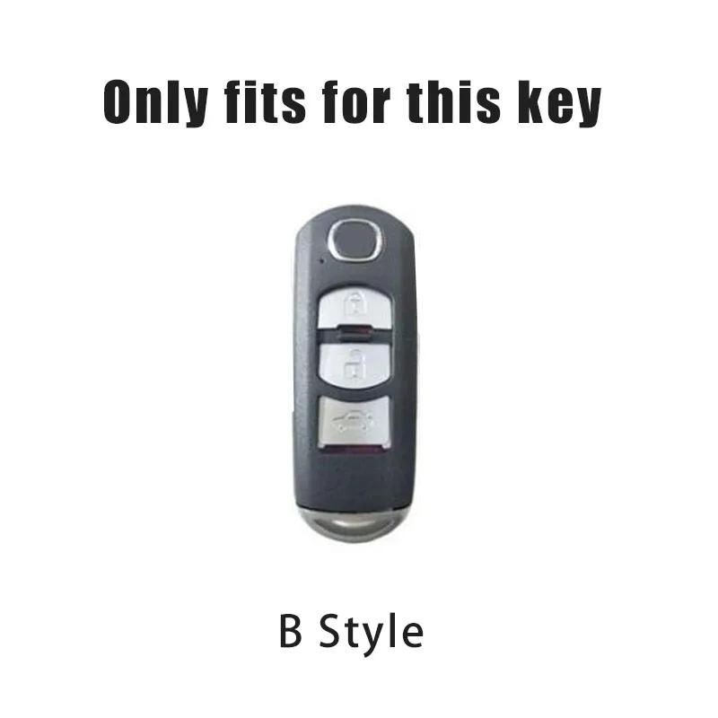 2026 Leather Car Smart Key Case Cover Shell For Mazda 2 3 6 Axela Atenza CX5 CX7 CX9 MX5 Remote Key Protector Case Auto Accessories