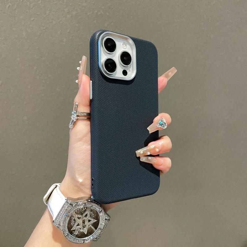 Cross Grid Pattern Suitable IPhone 17 Promax Phone Case Apple 16PM New Anti Drop 15PM Protective