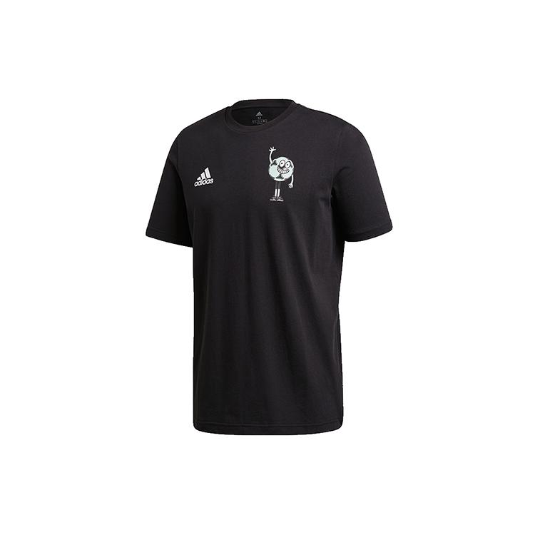 adidas Мужские футбольные майки Черные Умеренный Прямой крой GE4686