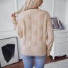 Женские осенние и зимние свитера, свободный вязаный свитер с круглым вырезом, повседневный свитер-пуловер