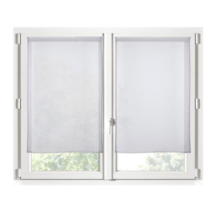 Rideaux - Monna - Brise bise - 70 x 200 cm - 100% polyester - Gris