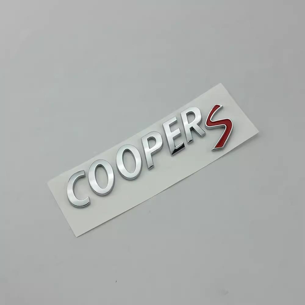 1X 3D ABS Черный Хром Буквы для Автомобиля Задний Багажник Cooper S Эмблема Значок Наклейка Аксессуары