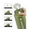 SANTECO Vacuum Insulated Water Bottle, Large Capacity, 1900ml, Keeps Cold or Hot, Includes Straw, Compatible with Direct Drinking Sports Drinks, Styli